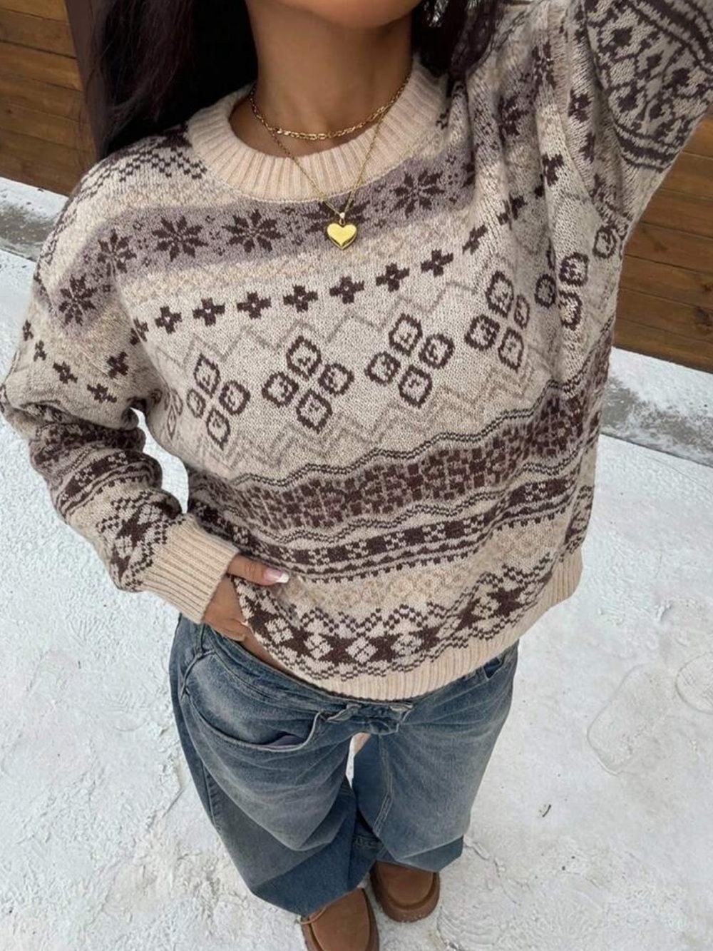 Fair Isle Crewneck Sweater
